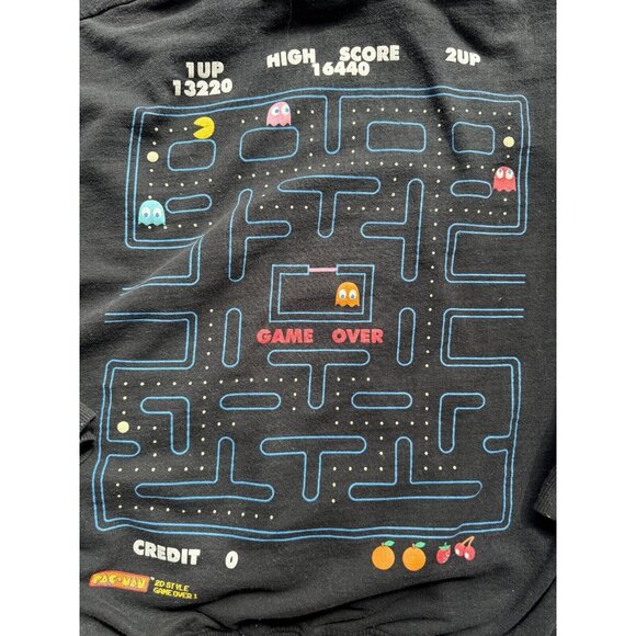 Vintage Authentic Pacman Nintendo graphic unisex retro hoodie sweatshirt sweater - Picture 5 of 6